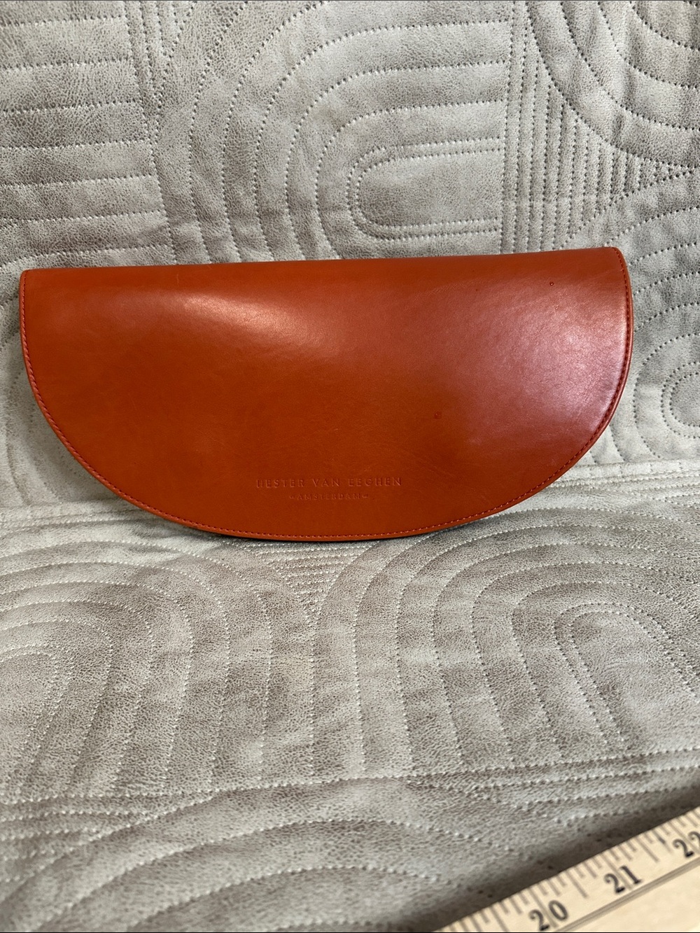 Half-Moon Sunglasses Case — Rust Orange